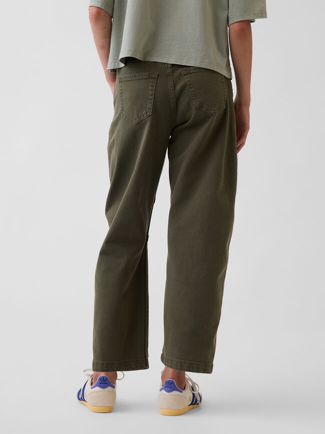 Kids High Rise Barrel Jeans gap kids high rise barrel jeans