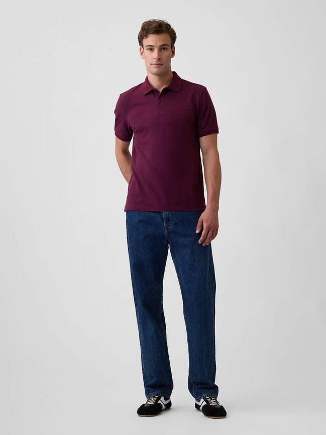 Stretch Pique Polo Shirt gap stretch pique polo shirt