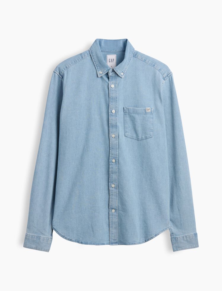 Relaxed Denim Shirt gap relaxed denim shirt