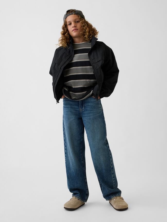 Kids Relaxed Track Jacket gap kids relaxed track jacket