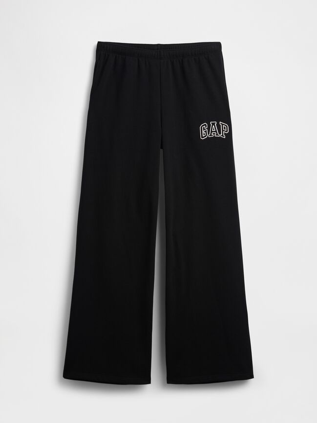Gap Logo French Terry Wide-Leg Joggers gap logo french terry wide leg joggers