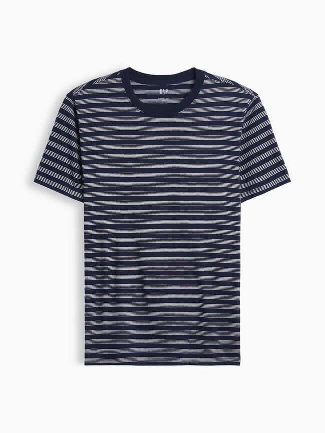 Everyday Soft Stripe Crewneck T-Shirt gap everyday soft stripe crewneck t shirt