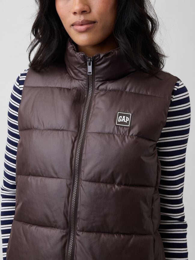 Relaxed Puffer Vest gap relaxed puffer vest