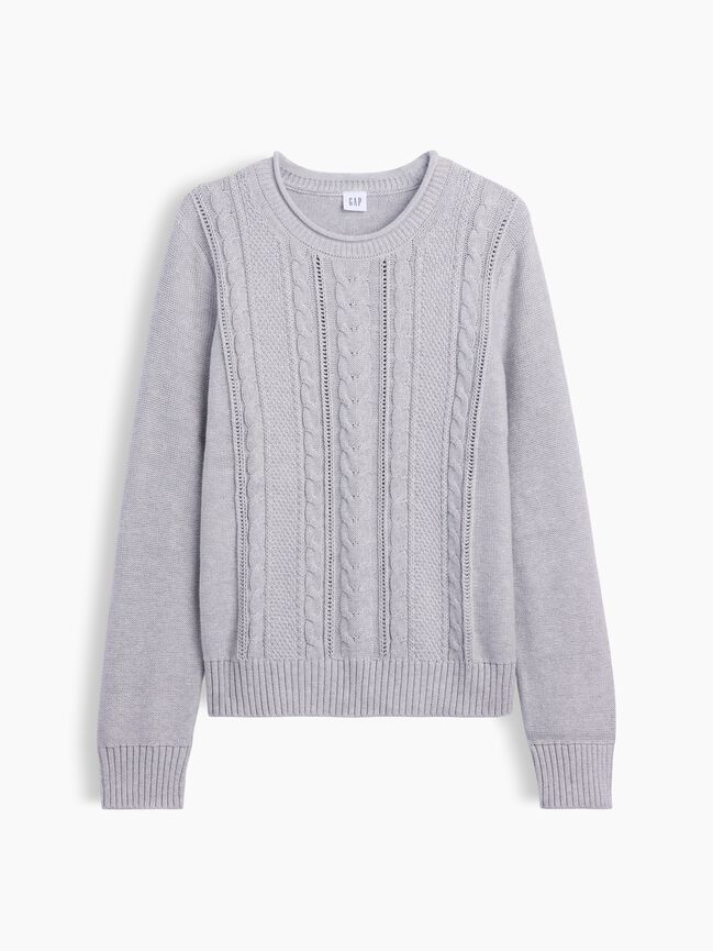 Rollneck Cable-Knit Sweater gap rollneck cable knit sweater