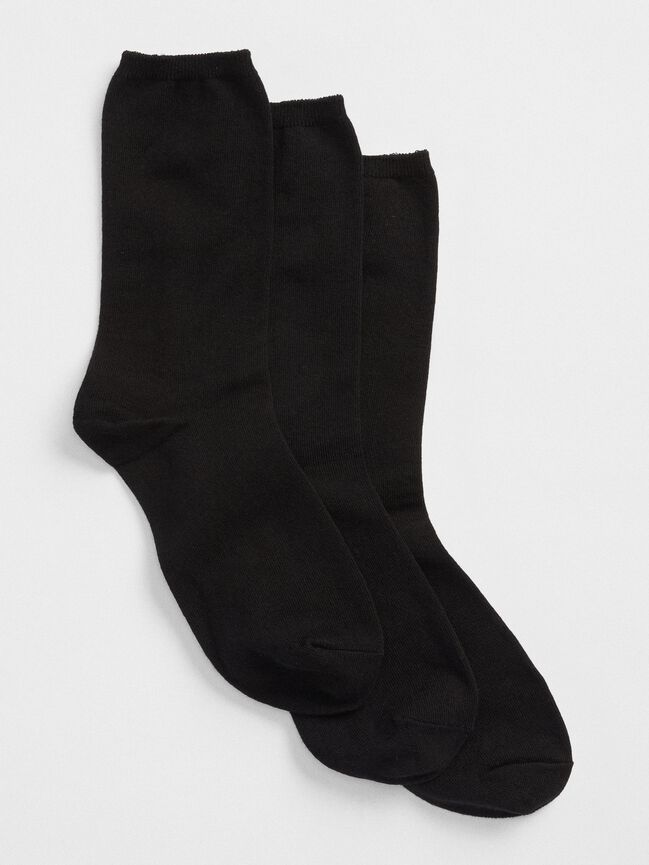 Basic Crew Socks (3-pack) gap basic crew socks 3 pack