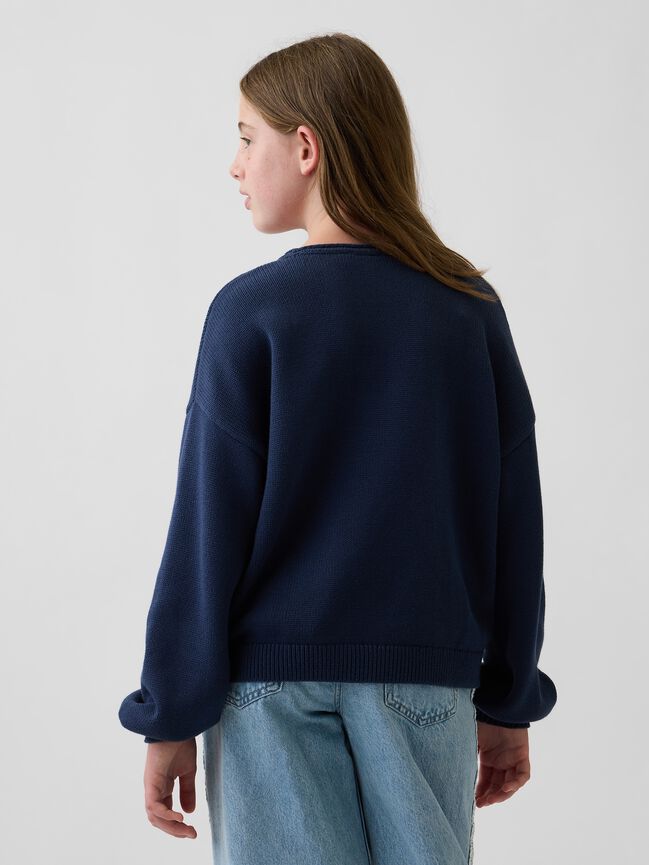Kids 100% Cotton Oversized Rollneck Sweater gap kids 100 cotton oversized rollneck sweater