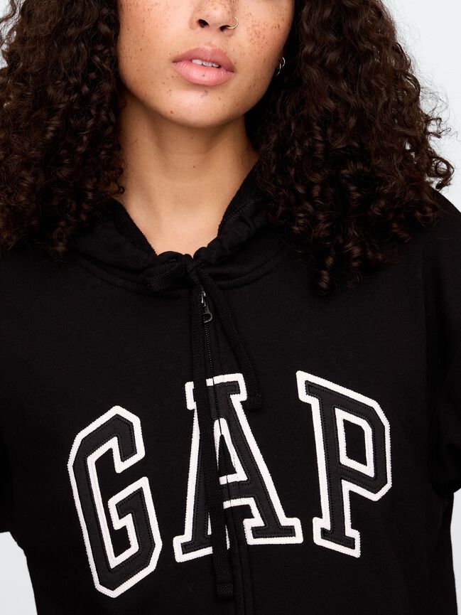 Relaxed Gap Logo Zip Hoodie relaxed gap logo zip hoodie