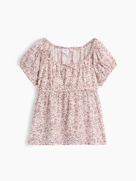 gap kids puff sleeve top gap kids puff sleeve top