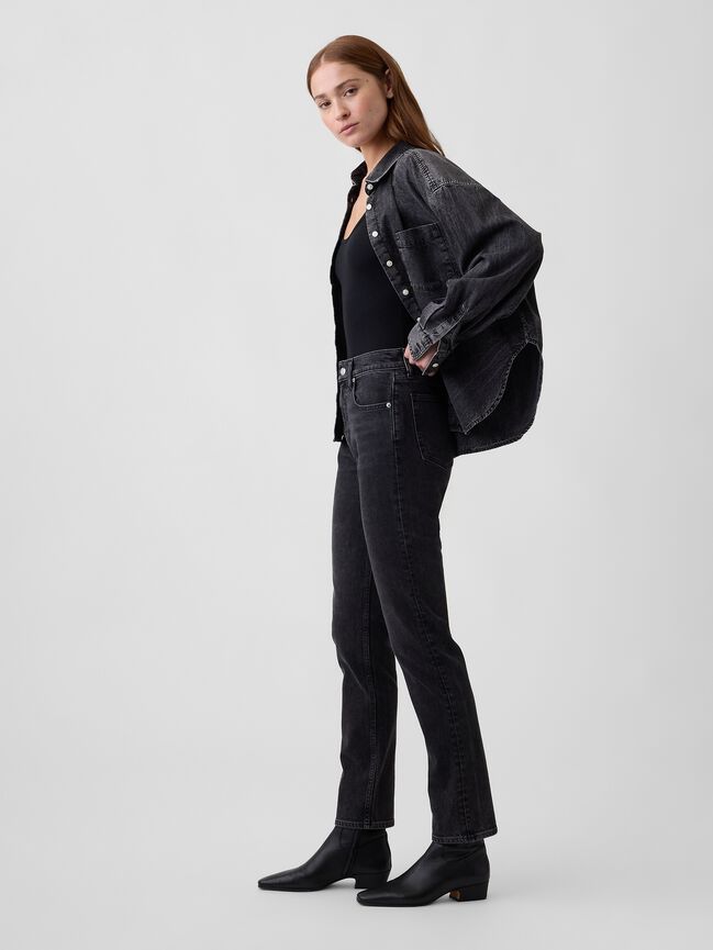 High Rise '90s Slim Straight Jeans gap high rise 90s slim straight jeans