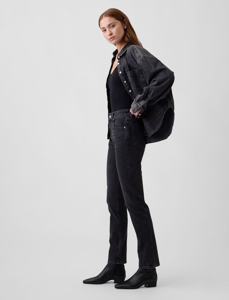 High Rise '90s Slim Straight Jeans gap high rise 90s slim straight jeans