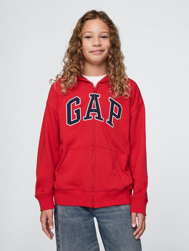 Kids Relaxed Gap Logo Zip Hoodie kids relaxed gap logo zip hoodie