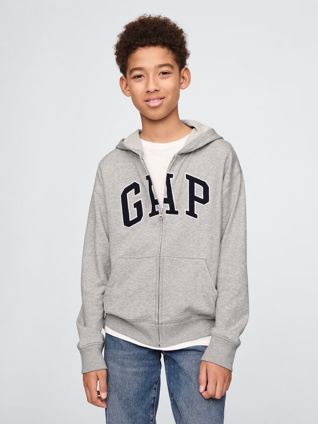 Kids Relaxed Gap Logo Zip Hoodie kids relaxed gap logo zip hoodie