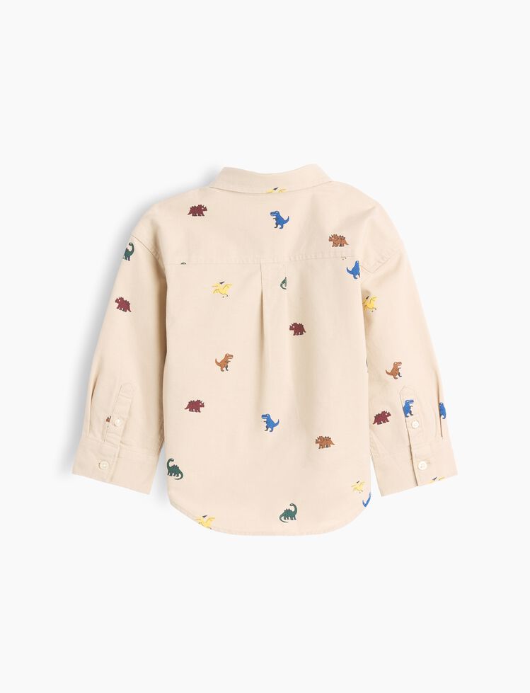 Baby & Toddler Print Oxford Big Shirt gap baby toddler print oxford big shirt
