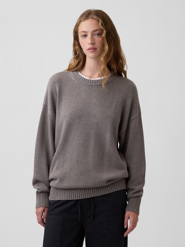 Oversized Crewneck Sweater gap oversized crewneck sweater