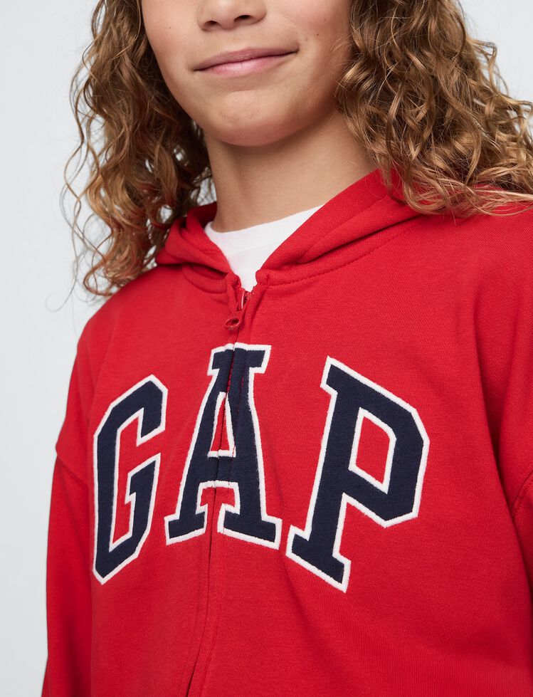 Kids Relaxed Gap Logo Zip Hoodie kids relaxed gap logo zip hoodie