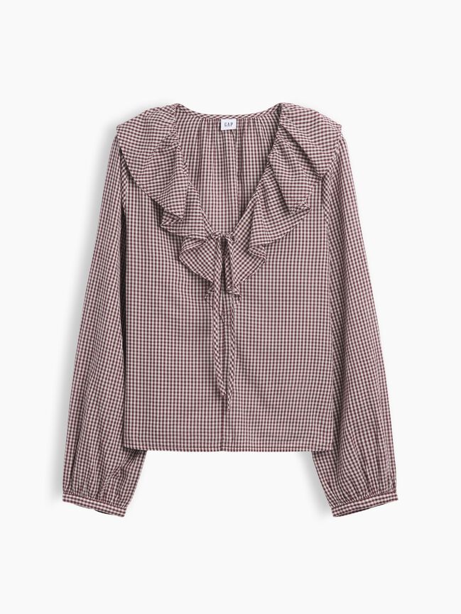 Relaxed Ruffle Top gap relaxed ruffle top