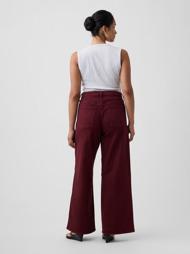 Mid Rise Wide-Leg Jeans gap mid rise wide leg jeans