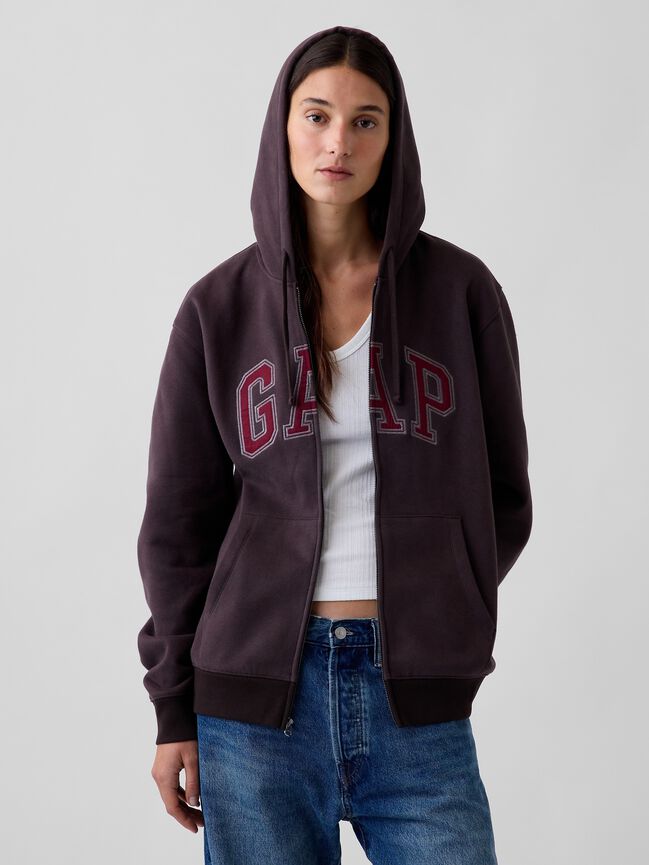 Adult VintageSoft Arch Logo Zip Hoodie gap adult vintagesoft arch logo zip hoodie