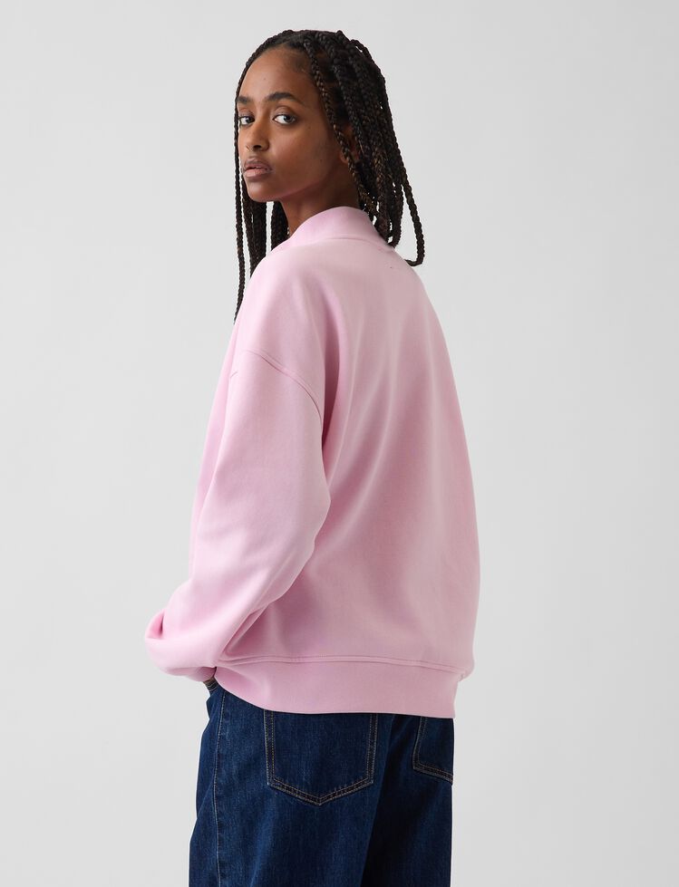 VintageSoft Oversized Mockneck Logo Sweatshirt gap vintagesoft oversized mockneck logo sweatshirt