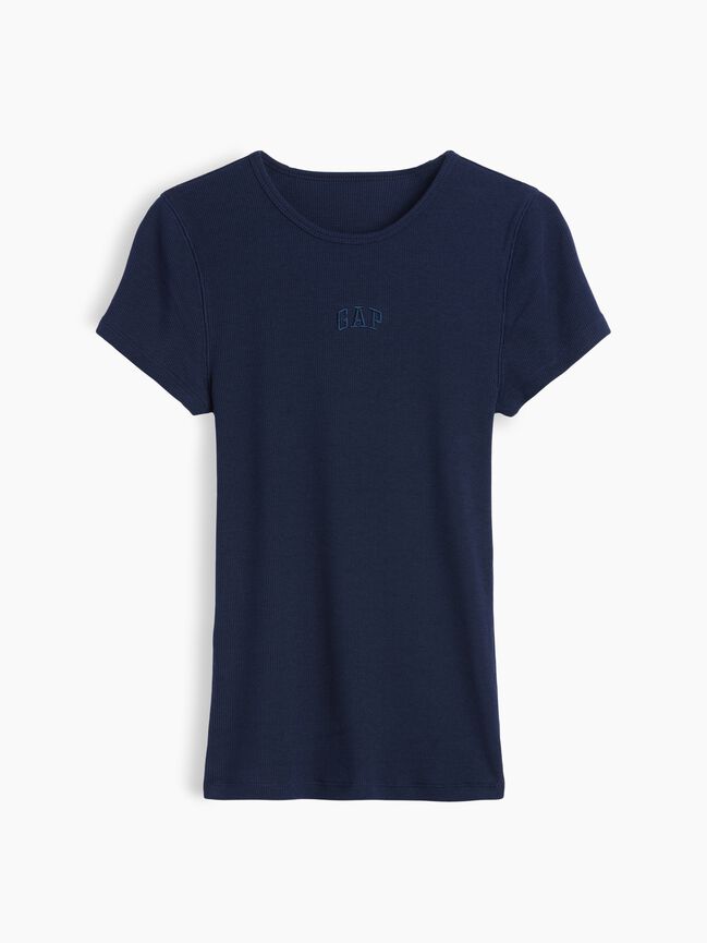 Modern Rib Gap Logo T-Shirt modern rib gap logo t shirt