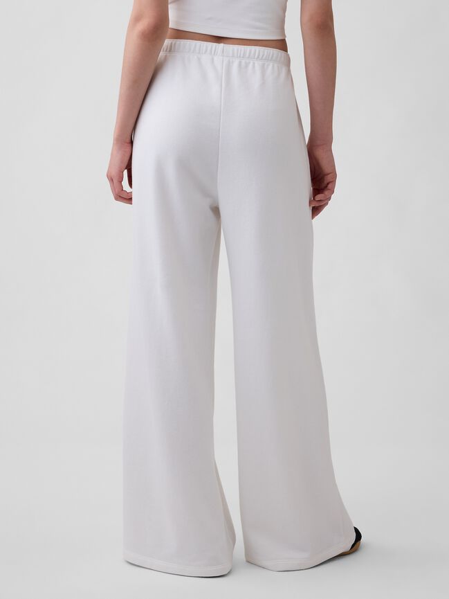 Gap Logo French Terry Wide-Leg Joggers gap logo french terry wide leg joggers