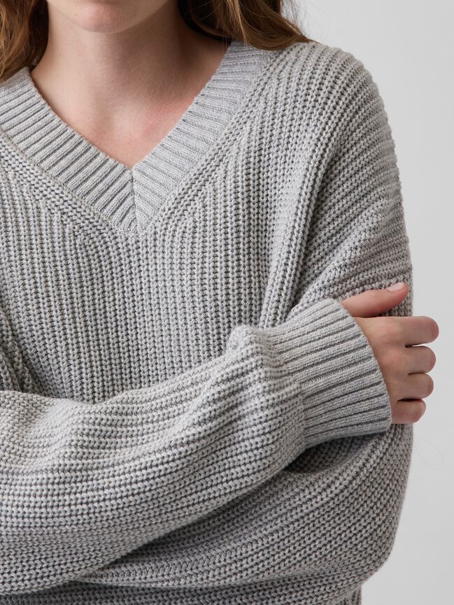100% Cotton Oversized Shaker Sweater gap 100 cotton oversized shaker sweater