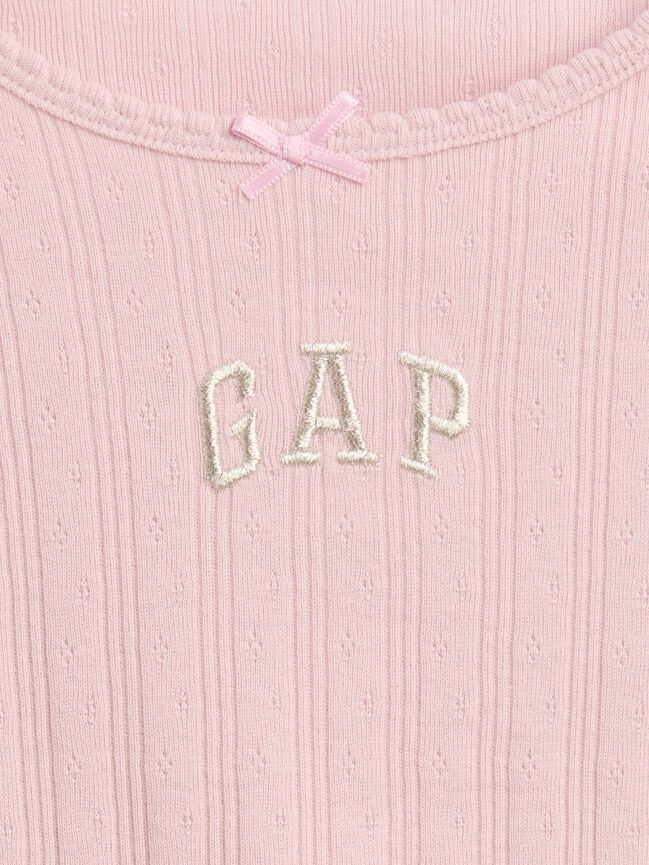 Baby & Toddler Arch Logo Pointelle T-Shirt gap baby toddler arch logo pointelle t shirt