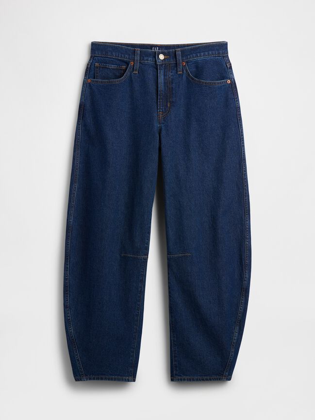 High Rise Barrel Jeans gap high rise barrel jeans