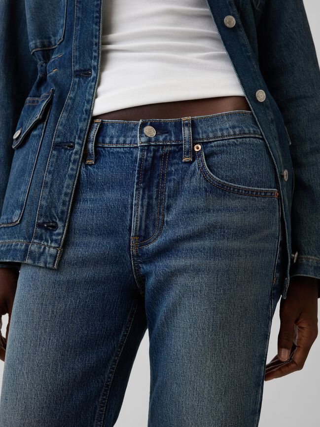Mid Rise Relaxed Straight Jeans gap mid rise relaxed straight jeans