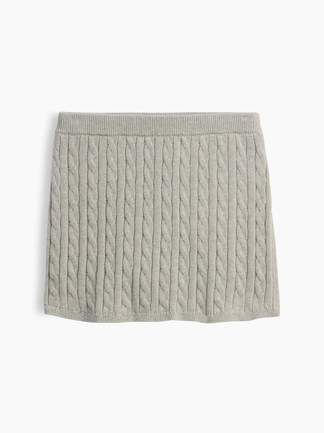 Kids 100% Cotton Cable-Knit Sweater Skort gap kids 100 cotton cable knit sweater skort