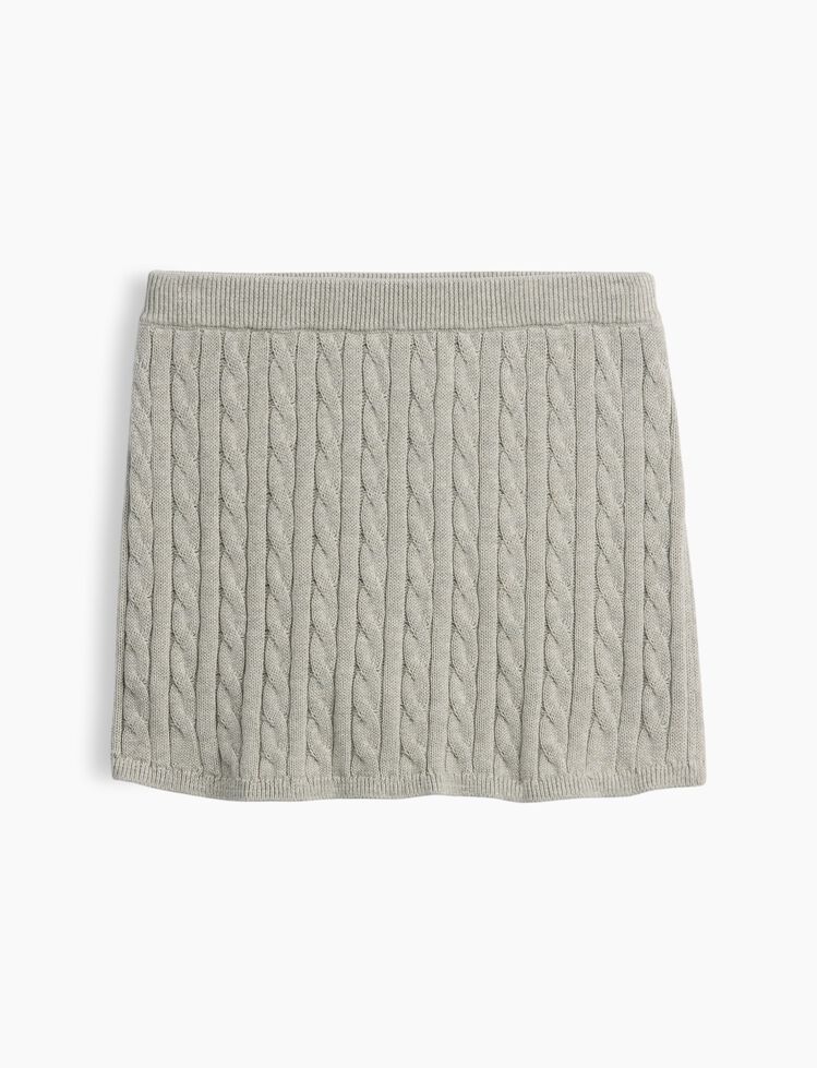 Kids Cable-Knit Sweater Skort gap kids cable knit sweater skort