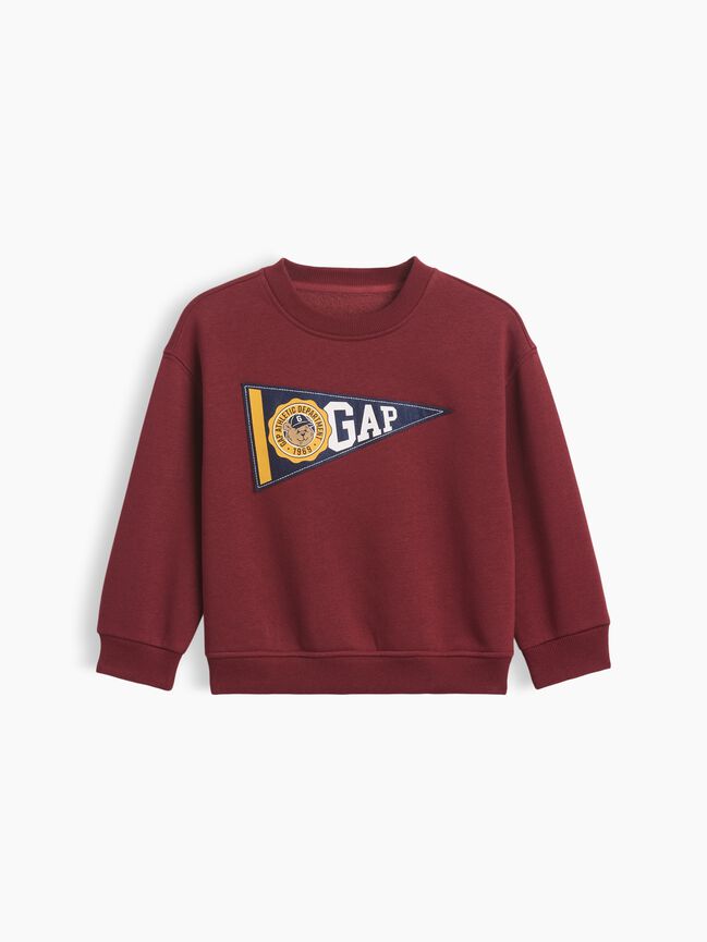 Baby & Toddler VintageSoft Varsity Logo Sweatshirt gap baby toddler vintagesoft varsity logo sweatshirt