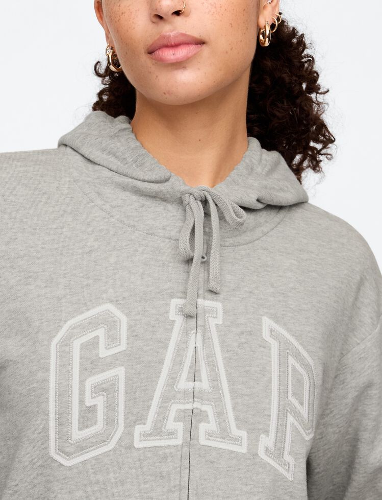 Relaxed Gap Logo Zip Hoodie relaxed gap logo zip hoodie