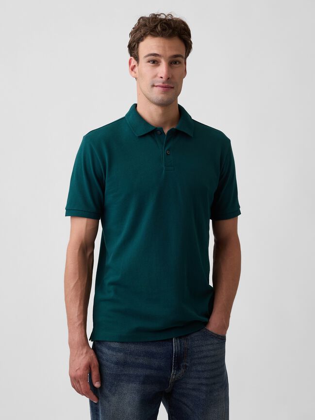 Stretch Pique Polo Shirt gap stretch pique polo shirt