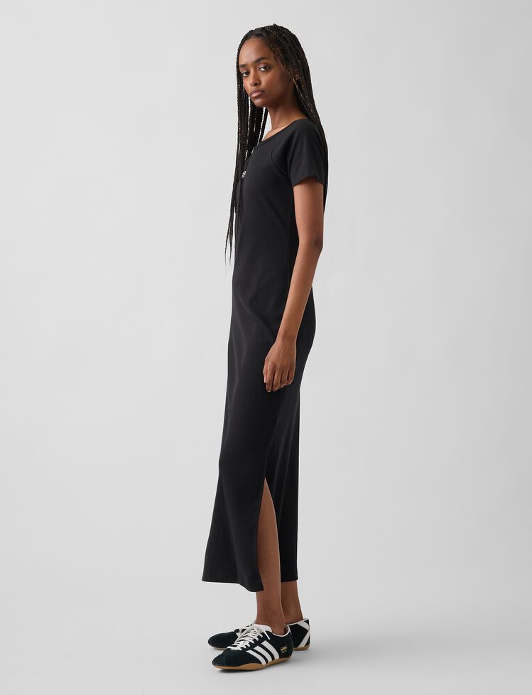 Modern Ribbed Gap Logo Maxi Dress modern ribbed gap logo maxi dress