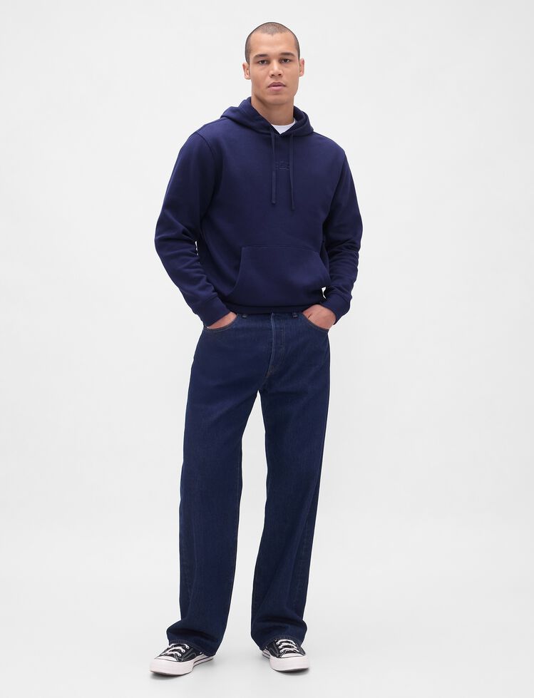 Relaxed Gap Mini-Logo Hoodie relaxed gap mini logo hoodie