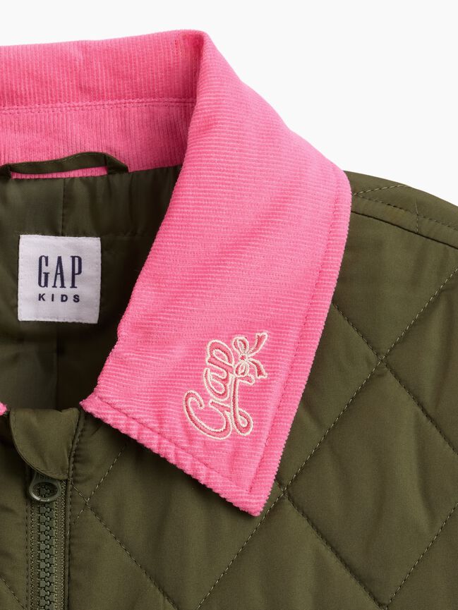 Kids Relaxed Quilted Barn Jacket gap kids relaxed quilted barn jacket