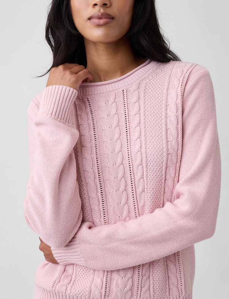 Rollneck Cable-Knit Sweater gap rollneck cable knit sweater