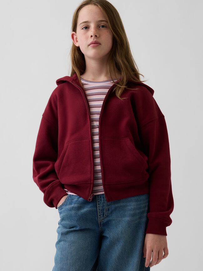 Kids VintageSoft Relaxed Zip Hoodie gap kids vintagesoft relaxed zip hoodie