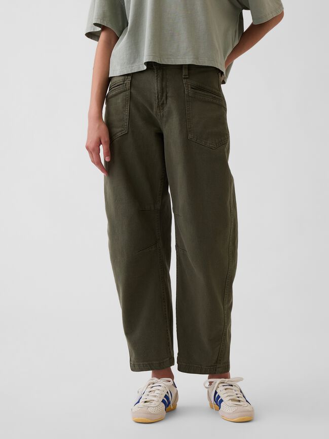 Kids High Rise Barrel Jeans gap kids high rise barrel jeans