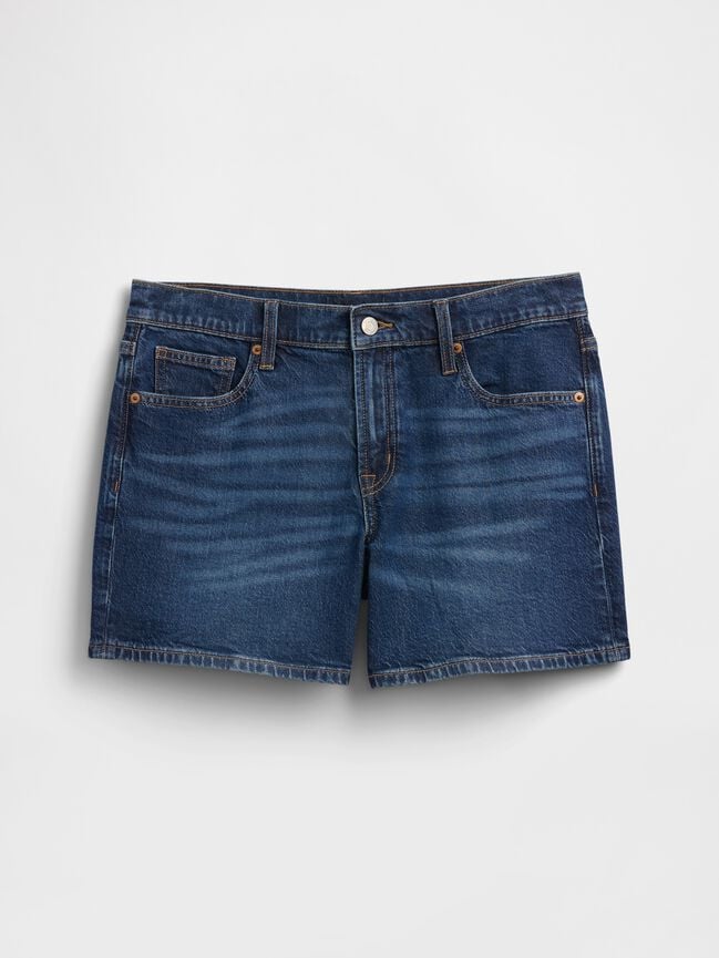 5" Mid Rise Soft Denim Shorts gap 5 mid rise soft denim shorts