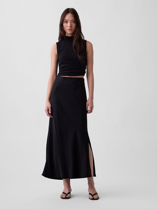 Maxi Slip Skirt gap maxi slip skirt