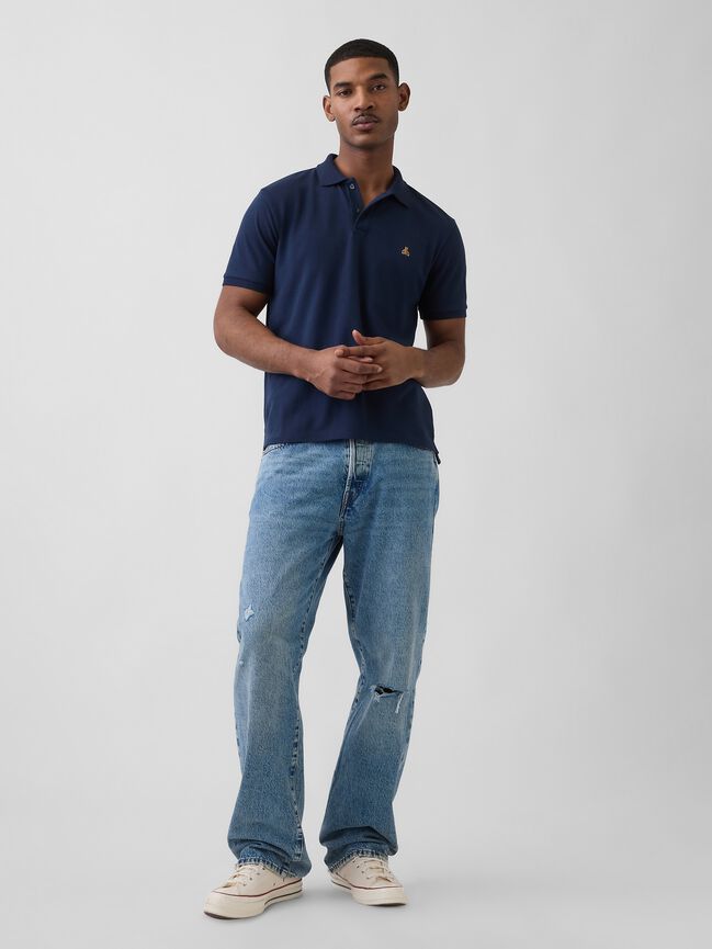 Brannan Bear Stretch Pique Polo Shirt gap brannan bear stretch pique polo shirt