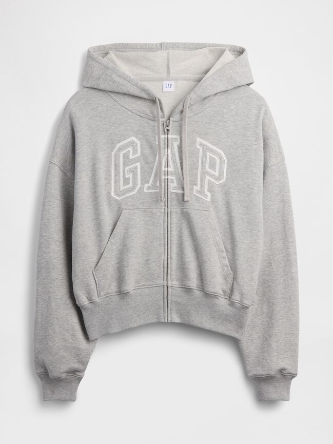 Oversized Gap Logo French Terry Zip Hoodie oversized gap logo french terry zip hoodie