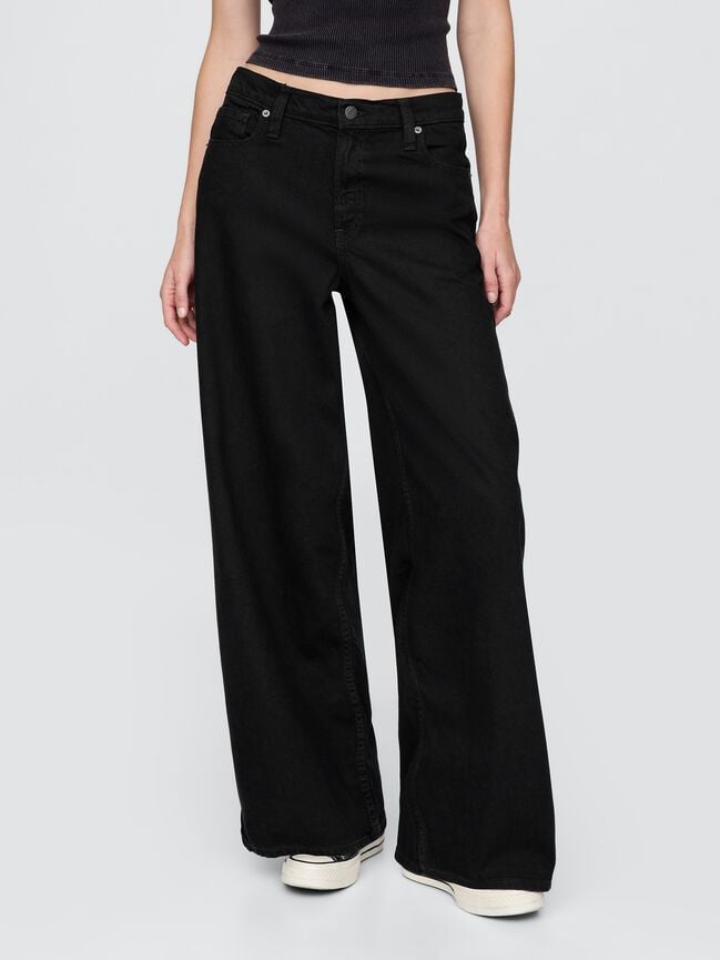 Mid Rise UltraSoft Baggy Jeans gap mid rise ultrasoft baggy jeans