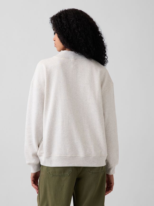 VintageSoft Oversized Mockneck Logo Sweatshirt gap vintagesoft oversized mockneck logo sweatshirt