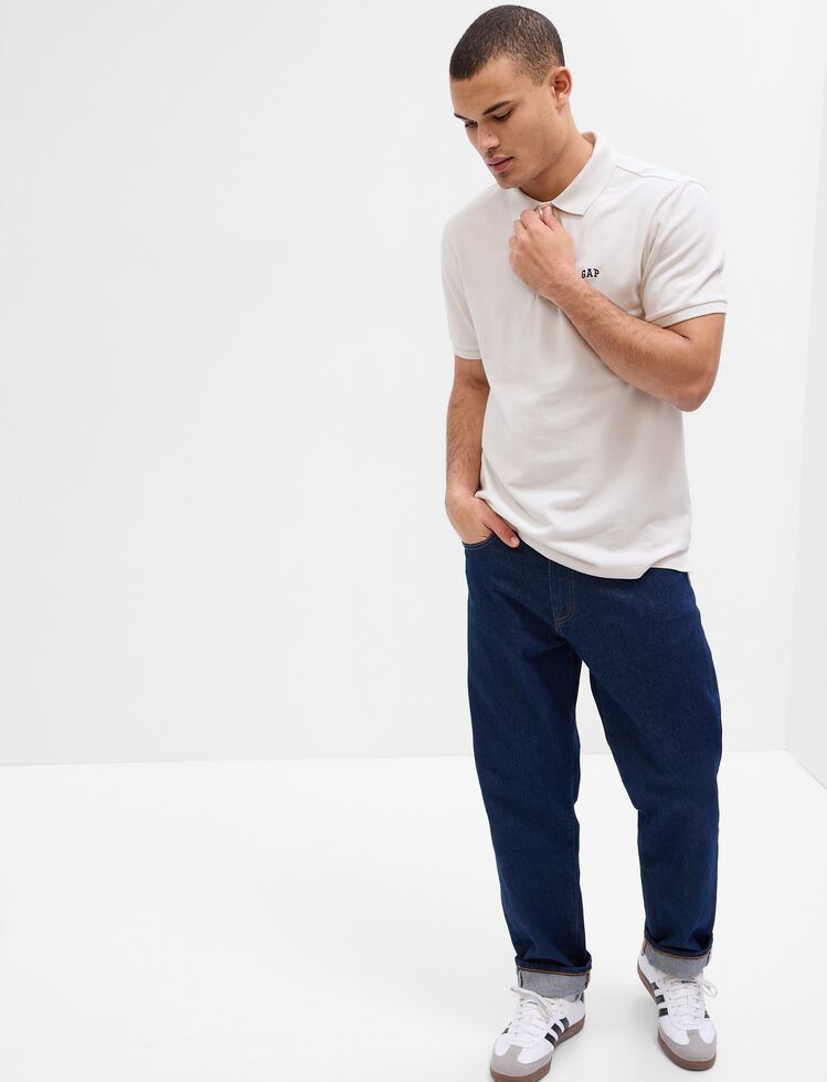 Gap Logo Stretch Pique Polo Shirt gap logo stretch pique polo shirt