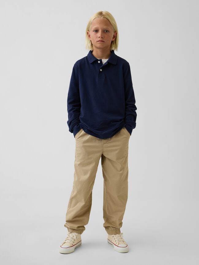 Kids Uniform Relaxed Joggers gap kids uniform relaxed joggers