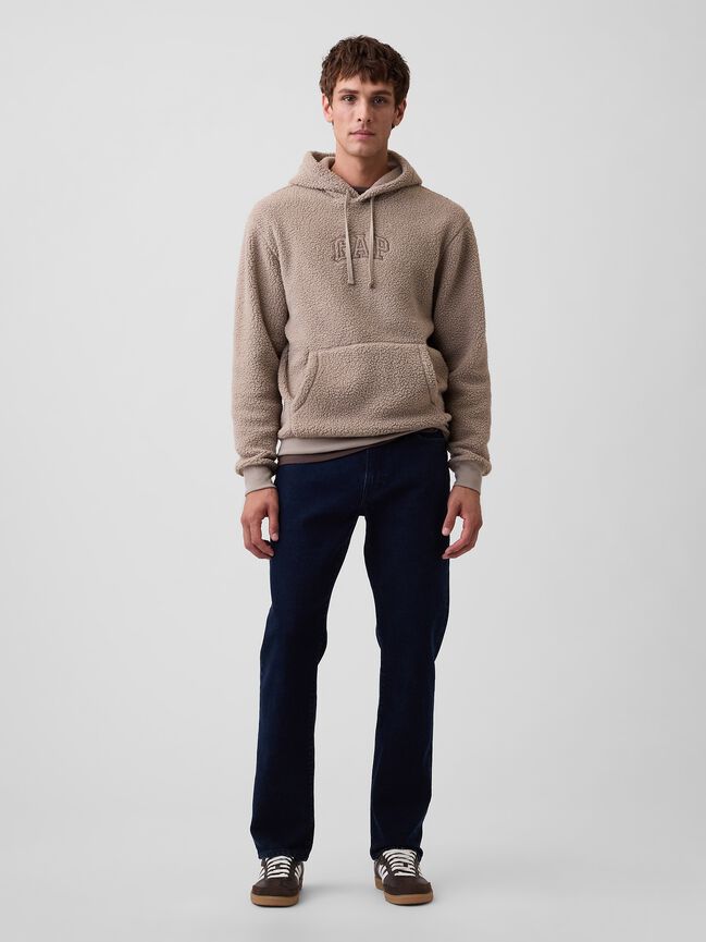 Relaxed Sherpa Gap Logo Hoodie relaxed sherpa gap logo hoodie