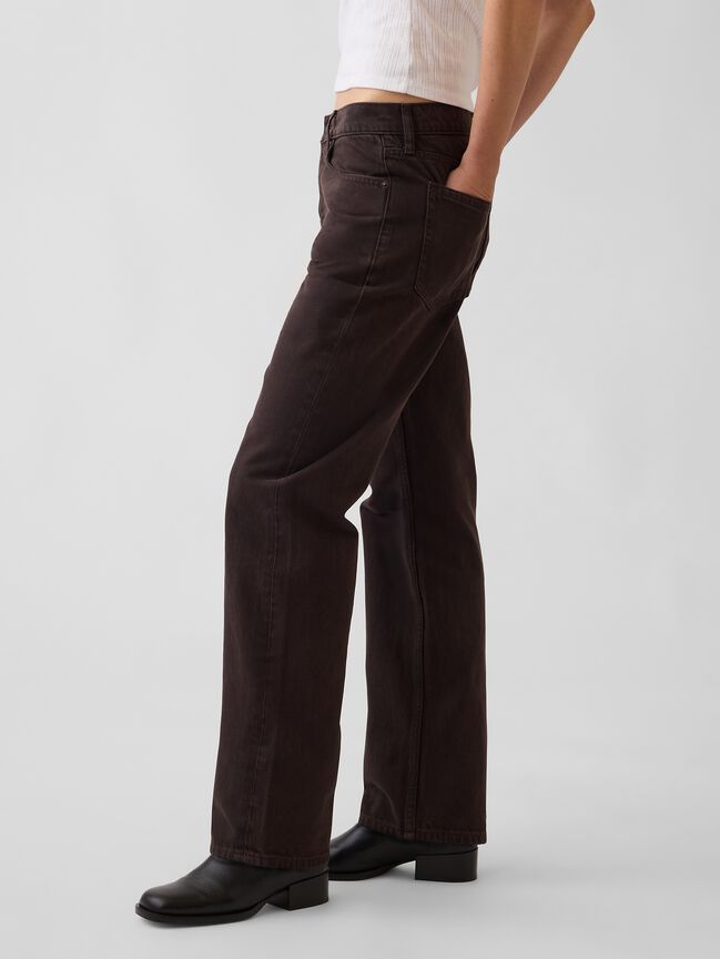 Mid Rise Straight Taper Jeans gap mid rise straight taper jeans